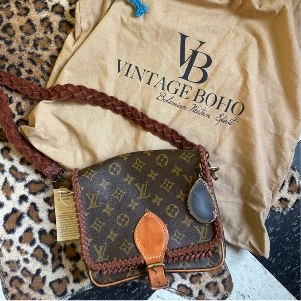 Louis Vuitton Brown and Tan Crossbody Bag